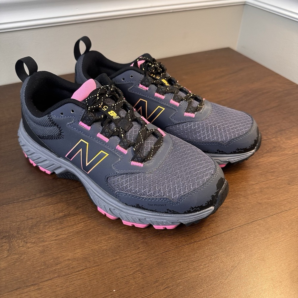 New Balance Women 510 V5 Trail Running Shoes Gray Pink Hiking Outdoor 8.5
